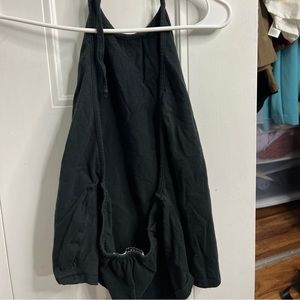 Plus size black halter top